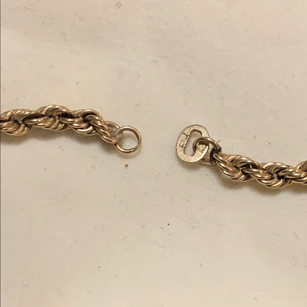 10K Roped Gold Necklace - Picture 3 of 6